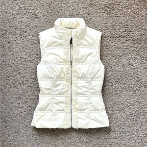 Black house White Market White lace coquette puffer vest jacket